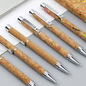 Penne Ecologiche in Sughero Riciclato, Penne a Sfera Retrattili con Impugnatura Comoda, Forniture per Ufficio, Penne per Scrittura e Diario - Product Image 5