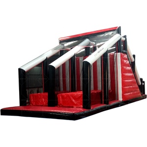 Château gonflable géant personnalisé pour course extérieure, parcours d'obstacles <span class=keywords><strong>fou</strong></span>, course de 5 km, en PVC, fabriqué en Chine - Product Image 5
