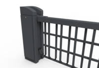 Système de barrière de parking commerciale automatique en acier laminé à froid épais, design moderne, prévention de la rouille et de la corrosion