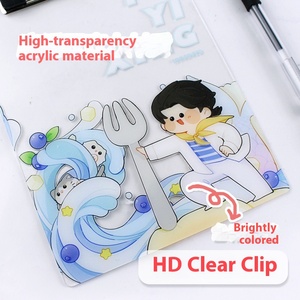 Rõ ràng bảng <span class=keywords><strong>Acrylic</strong></span> kẹp PMMA bàn tấm <span class=keywords><strong>Acrylic</strong></span> chủ với bảng nhựa clip cho tổ chức tài liệu - Product Image 3