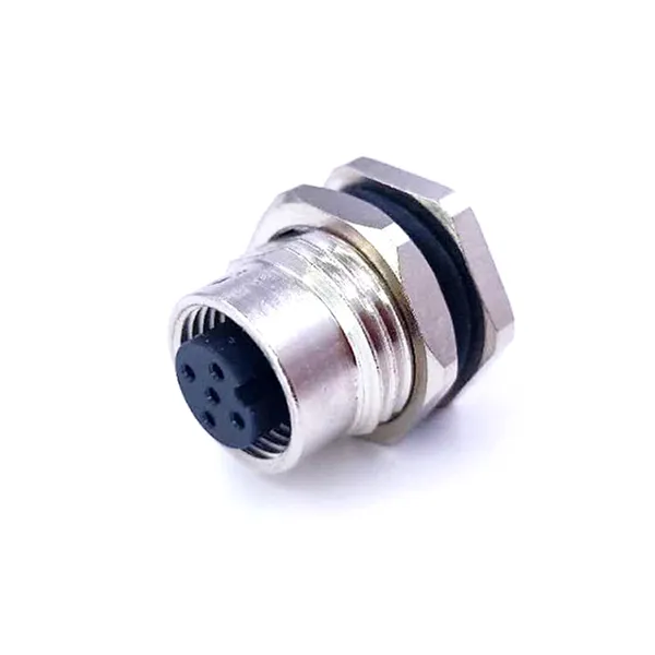 Waterproof Connector Female Straight Electrical Terminal Connectors M12 5 Pin Sensor Connector