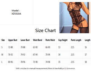 Chuangerm en stock Nouvelle collection 2026 Lingerie de luxe en maille de dentelle brodée florale avec empiècements en similicuir et corset à baleines - Product Image 5
