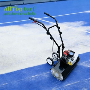Machine à brosser à poils souples pour le brossage du sable des terrains <span class=keywords><strong>de</strong></span> <span class=keywords><strong>padel</strong></span> avec roues <span class=keywords><strong>de</strong></span> soutien (moteur 52CC) - Product Image 4