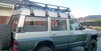 Barre de toit en acier Unity 4x4 pour Discovery Defender, fixation sur gouttière, barre de toit de voiture pleine longueur avec capacité de charge de plus de 100 kg, 220x125