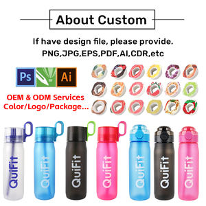 Bottiglia di acqua aromatizzata con odore di frutta e bevande sportive bottiglie d'acqua aromatizzate da 750ml di Tritan con chiusura a chiave - Product Image 5