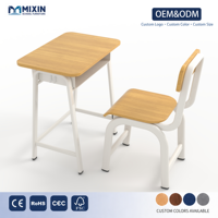 Meubles scolaires des Philippines, fournitures scolaires, chaise et bureau pour élèves, table d'étude en bois pour les classes primaires et secondaires