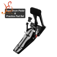 Foldable Adjustable Steel Bass Drum Practice Pedal Portable Beginner-Friendly Self-Study Training Tool Cross-border Hot Sale