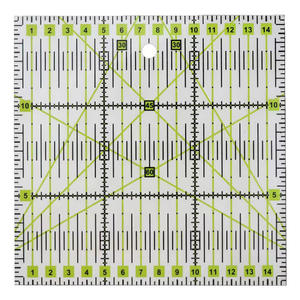 Règle de couture en patchwork, modèle creux bicolore de forme spéciale, sculptée en usine, longue et carrée - Product Image 6