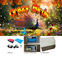 Kit logiciel d'arcade de jeu de tir sur poissons Crazy Bird, à monnayeur, pour la maîtrise des compétences, destiné au marché américain, pour borne de jeu de pêche