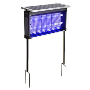 Vente chaude en plein air Double-Tube <span class=keywords><strong>Solaire</strong></span> Ultraviolet Bug Zapper Insect Killer pour les cours et les fermes - Product Image 1