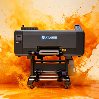 Mesin Printer Inkjet UV DTF Digital Otomatis A3 Baru, Pengiriman Langsung Pabrik ATUE, Mesin Stiker Transfer Film, Head Epson, Garansi 1 Tahun