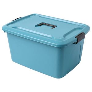 Large Thick Yellow-Orange-Blue <b>Storage</b> <b>Box</b> with Lid, Dustproof, Home Dormitory Use for Books Toys and Clothes - Product Image 5