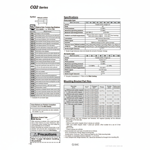SMC Pneumatics Cylindre Compact CQ2A20-50DM Pièces Pneumatiques De Haute Qualité - Product Image 1