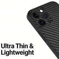 Coque étanche en fibre de carbone pour iPhone 15 16 Pro Max, antichoc, fine, tissée, compatible MagSafe, texture 3K, pour l'extérieur, pour garçons