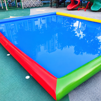 Piscine gonflable carrée pour enfants, équipement de jeu aquatique pour fêtes en plein air dans la cour
