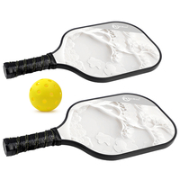 Zhensheng Factory fournit des ensembles de raquettes de pickleball en fibre de verre personnalisées pour l'exercice en plein air, vente en gros.
