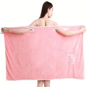 I-0311 Toalla Vestible de Secado Rápido para Mujer, Albornoz, Paño Envolvente, Toalla de Baño, Ropa de Dormir - Product Image 4
