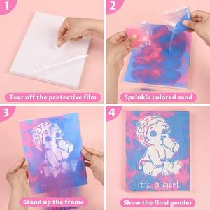 Papier magique coloré pour révélation du sexe, utilisation intérieure, art du sable, Nouvel An, baby shower, <span class=keywords><strong>annonce</strong></span> de <span class=keywords><strong>grossesse</strong></span>, fait main - Product Image 6
