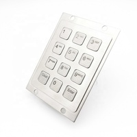 Clavier et clavier USB en acier inoxydable robuste, étanche et antivol, avec clavier braille, pour personnes aveugles