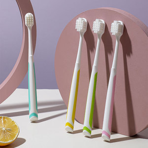 Cepillo de dientes para adultos con cerdas suaves, manual, color aleatorio, cepillo de dientes de alta calidad para uso diario. - Product Image 2