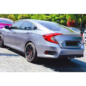 For Honda Civic 10th Combustion Edition 2016-2020 <b>Car</b> Rear Bumper Lip Splitter <b>Diffuser</b> Body Kit Rear Tail Throat Liner Trim - Product Image 5