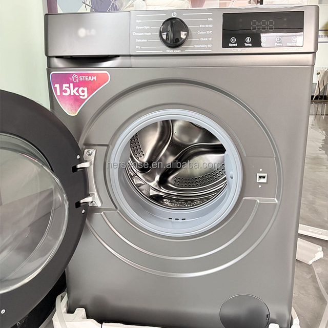 15kg Front Load Washer Dryer Combo DD Inverter Motor Steam Wash Ultra Silent All-in-One Washing Machine 220V Ghana