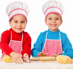 Ensemble de cuisine et de pâtisserie <span class=keywords><strong>pour</strong></span> enfants 19 pièces, ensemble de costume de chef <span class=keywords><strong>pour</strong></span> enfants - Chapeau de chef et tablier rose assorti, déguisement <span class=keywords><strong>pour</strong></span> enfants - Product Image 5
