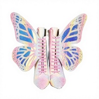Bottines d'hiver respirantes à paillettes blanches scintillantes, bout pointu, talons aiguilles bleus, fermeture éclair pour femme