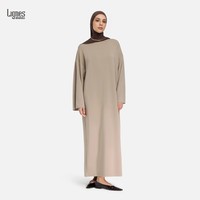 Robe Abaya Maxi Ample Personnalisée pour Femmes, Vêtement Islamique Traditionnel Fait Main, Collection Été, Style Décontracté Musulman, Fourniture ODM