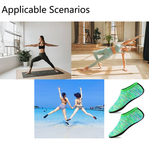 Chaussettes aquatiques <span class=keywords><strong>l</strong></span>égères en nylon antidérapantes <span class=keywords><strong>pour</strong></span> la plongée, la natation, la marche sur la plage, le yoga - Product Image 4