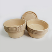 Petits bols jetables pour la soupe de riz papier biodégradable bol à salade rond à emporter camping ensemble de bols épaissis
