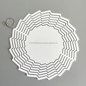 Spinner de Viento Metálico 3D para Sublimación, Spinner de Viento de Aluminio de Doble Cara para Sublimación, Cinético Impulsado por el Viento para Prensa de Calor - Product Image 4