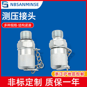 NBSANMINSE Pressure Test Connector Carbon Steel PT <b>Thread</b> Hydraulic System <b>Gauge</b> Kit - Product Image 4