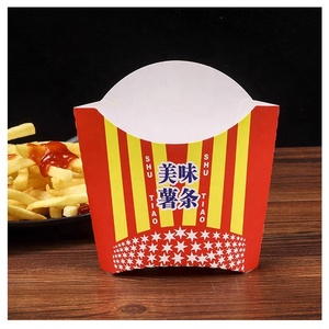 Boîte en papier jetable personnalisée pour frites et poulet frit à emporter – Emballage de restauration rapide en gros - Product Image 3