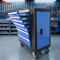 Armoire à outils industrielle robuste RT TOOL, 7 tiroirs, acier laminé à froid, pour le stockage en atelier