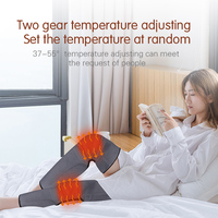 Masseur électrique pour les pieds 2026 avec chauffage, compression d'air, relaxation des articulations, enveloppement et pétrissage pour les jambes, les mollets et les genoux