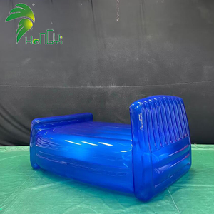 Cama de piscina inflable azul claro, sofá cama inflable personalizado, cama de piscina inflable colchón de cama inflable - Product Image 4