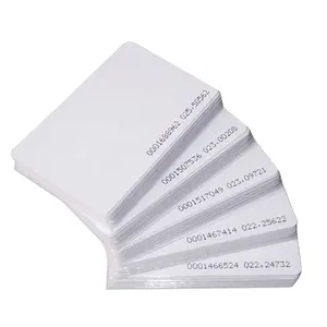 斑马热敏身份证打印机用CR80白色空白聚氯乙烯塑料卡
