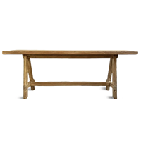 Table console murale en bois d'orme de style rustique antique chinois, reproduction de luxe classique, pieds croisés
