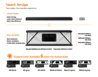 Carcasa de Camioneta Manual Compuesta para Exteriores, Compatible con Tacoma de 5 pies, Carcasa de Campamento Plegable Todoterreno para Acampar 2026