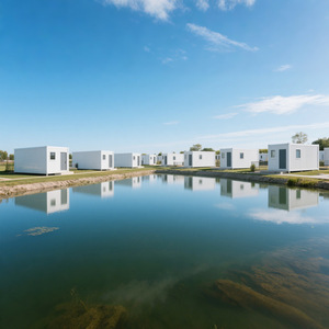 Casa Contenedor, Edificio de Oficinas Prefabricado Modular, Rectangular, Grosor Estándar, Diseño Moderno - Product Image 3