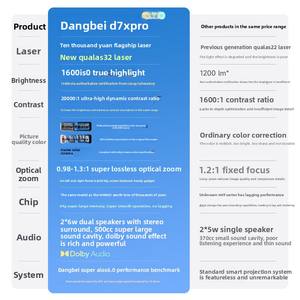 Proyector Inteligente Portátil Ligero de Ultra Alta Definición Dangbei D7X Pro 1080P 3D para Uso Doméstico, <span class=keywords><strong>TV</strong></span> Láser - Product Image 6
