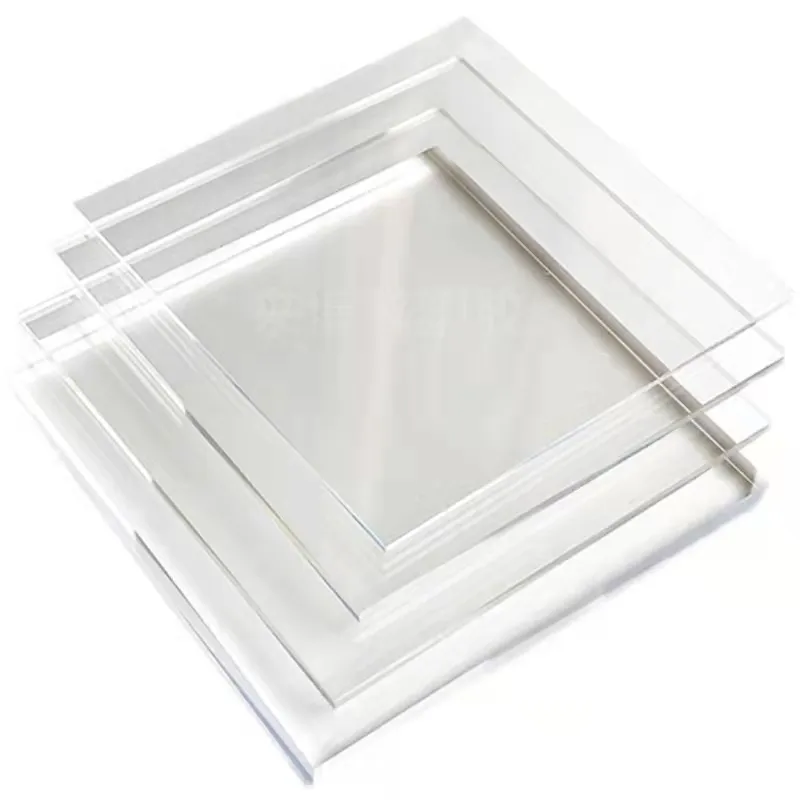 Painel de vidro para moldura de quadro de imagem em folha de poliestireno PS transparente de cor personalizada
