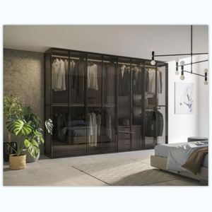 Armoire de rangement à deux portes pour chambre à coucher, en MDF, armoires propres, fabricants d'armoires en panneaux de particules, armoires pour l'intérieur - Product Image 3
