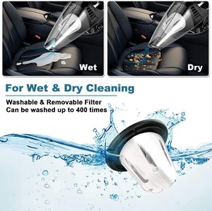 Aspirateur pour voiture, aspirateur à main filaire 5000PA, câble de 13,12 pieds, dépoussiéreur automatique/accessoires de voiture pour le nettoyage de la voiture - Product Image 3
