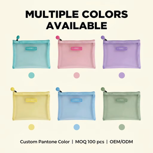 Bolsa Organizadora de Malla de Nailon Transparente al por Mayor con Múltiples Bolsillos y Cremallera, Inserto para Bolso con Logotipo Personalizado para Viajes - Product Image 4