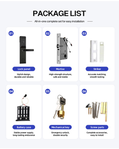 Serrure de porte intelligente TTLock pour hôtel avec carte RFID, clavier à code et clé mécanique pour système de contrôle d'accès - Product Image 5
