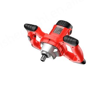 Mezcladora Eléctrica de 2800W con 6 Velocidades Ajustables para Cemento, Mortero, Masilla, Polvo y Alimentos, Agitador Manual con Motor Central y Volante de Dirección - Product Image 1