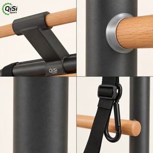 Set Palestra Domestica Multifunzionale con Barra a Muro, Attrezzatura Multifunzione <span class=keywords><strong>per</strong></span> Appartamenti Piccoli, Compatto Grigio Antracite - Product Image 6