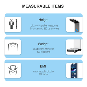เครื่องชั่งน้ำหนักทางการแพทย์สำหรับโรงพยาบาล พร้อมจอ LCD โครงสร้างเหล็ก รับน้ำหนักได้ 300 กก. รองรับ OEM/ODM ปรับแต่งได้สำหรับการ<span class=keywords><strong>วัด</strong></span>ส่วนสูงและน้ำหนัก - Product Image 2